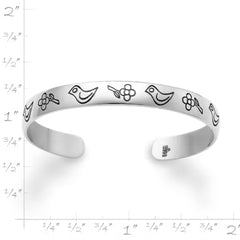 Child's Birds and Flowers Bracelet