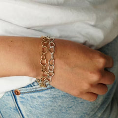 Connected Hearts Charm Bracelet