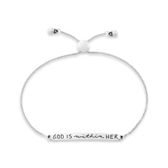 God is Within Her Slider Bracelet
