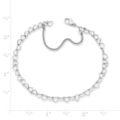 Light Connected Hearts Charm Bracelet