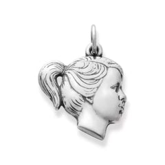 Girl's Profile Charm