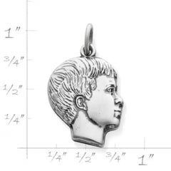 Boy's Profile Charm