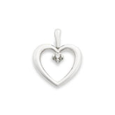 Heart with Diamond Pendant