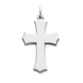 Beveled Clechee Cross Pendant