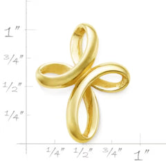 Eternal Ribbon Cross Pendant
