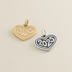 Heart Year Charm