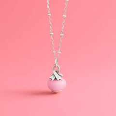 Awareness Ribbon Art Glass Charm