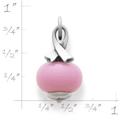 Awareness Ribbon Art Glass Charm