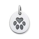 Heart Paw Pet Tag Charm