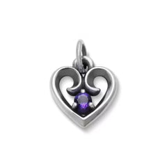 Avery Remembrance Heart Birthstone Charm