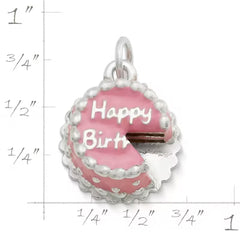 Enamel Birthday Cake Charm