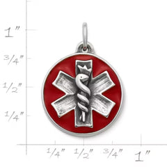 Enamel Medical Alert Charm