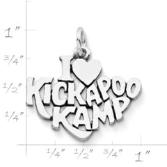 "I Love Kickapoo Kamp" Charm