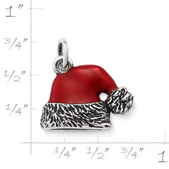 Enamel Santa Hat Charm