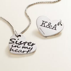 "Sister in My Heart" Charm