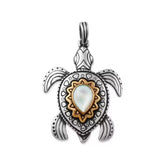 Sea Turtle Gemstone Pendant