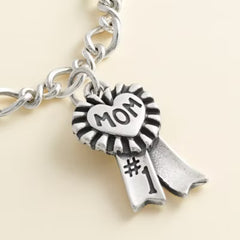 Blue Ribbon "Mom" Charm