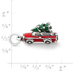 Enamel Family Christmas Tree Charm