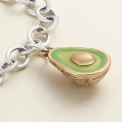 Enamel Avocado Charm