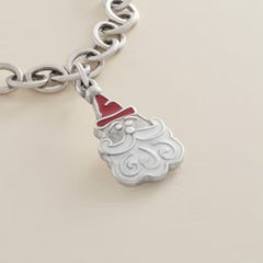 Enamel Sweet Santa Charm