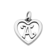 Heart Script Initial Charm