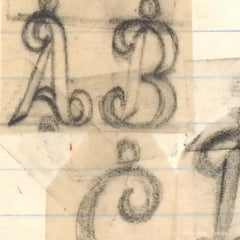 Heart Script Initial Charm