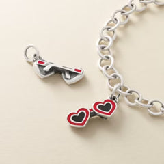 Enamel Heart Sunglasses Charm