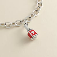 Enamel Red Nail Polish Charm