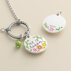 Enamel "He is Risen" Charm