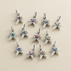 Shining Star Birthstone Charm