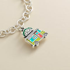 Enamel Taco Truck Charm