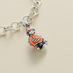 Enamel Pumpkin Costume Charm
