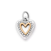 Petite Framed Heart Charm