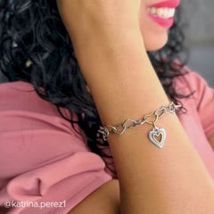 Petite Framed Heart Charm