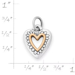 Petite Framed Heart Charm