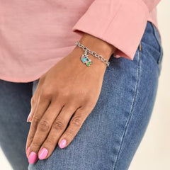 Floral Enamel Mom Charm