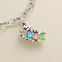 Floral Enamel Mom Charm