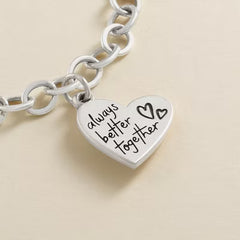 Always Better Together Heart Charm