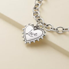 Beaded Heart Love Charm