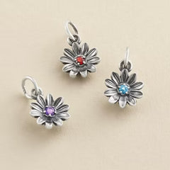 Floral Gemstone Charm