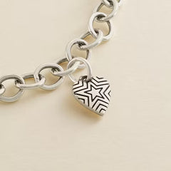 Radiant Star Mini Heart Charm