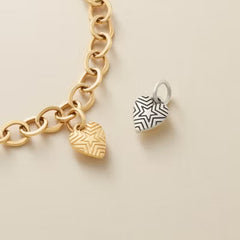 Radiant Star Mini Heart Charm