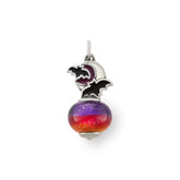 Enamel Halloween Night Art Glass Charm