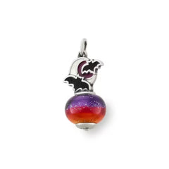 Enamel Halloween Night Art Glass Charm
