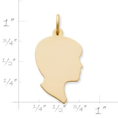 Boy Silhouette Charm