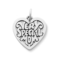 "Very Special Mom" Heart Charm