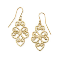 Jubilant Heart Dangle Earrings