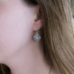Spanish Lace Birthstone Dangle Earrings