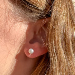 Round Gemstone Studs
