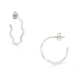 Squiggle Hoop Earrings